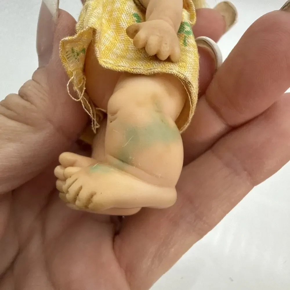 Lot Of Vintage 5 Dolls / Little Kiddles/Baby PeeWee/Rosenberg/Hasbro/Mattel